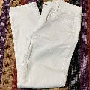 J.Jill white boyfriend jeans